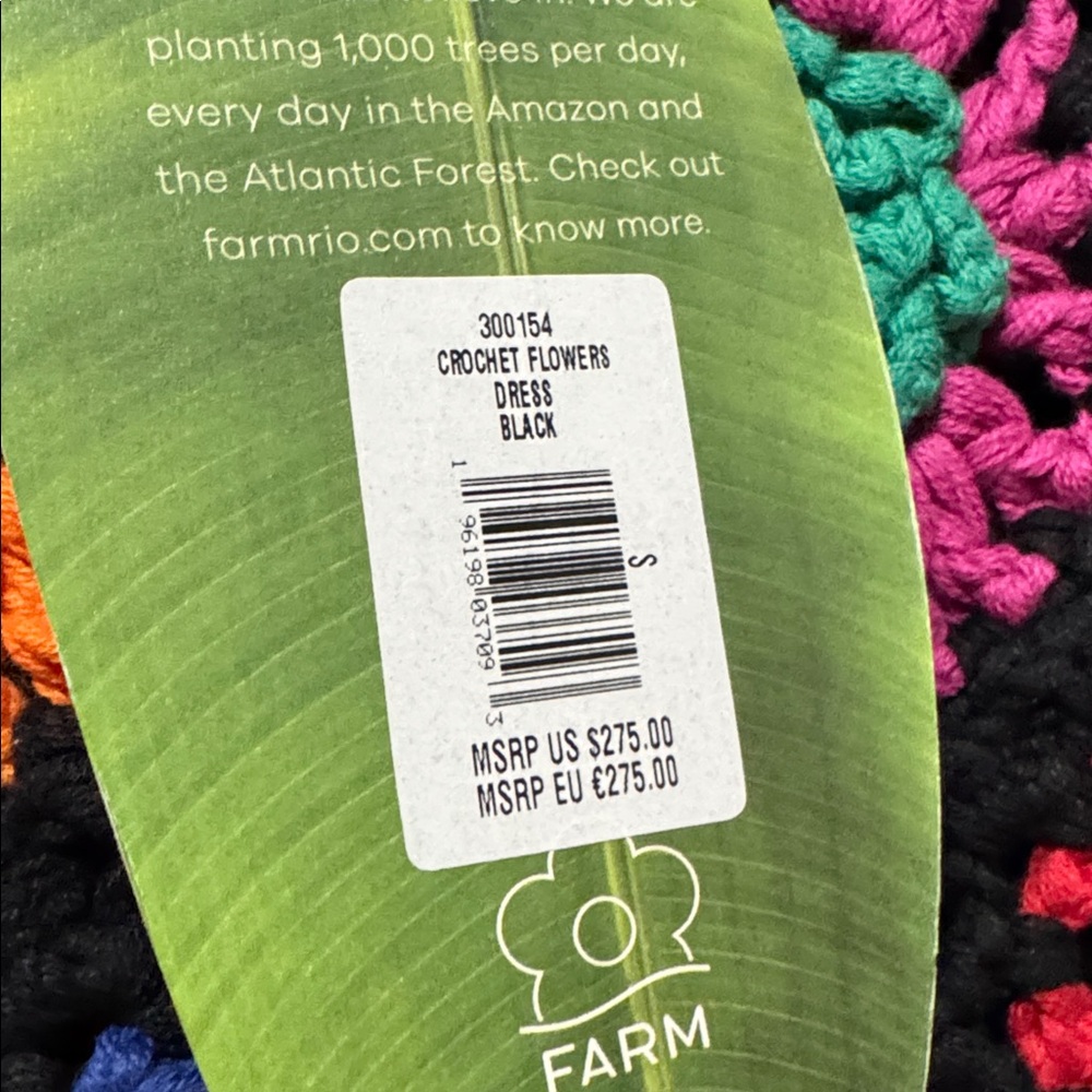 FARM Rio Crochet Flowers Mini Dress Size S – NWT - Picture 14 of 15